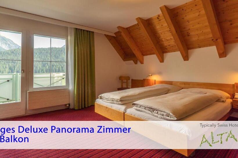 غرفة ديلوكس مزودة بشرفة, Typically Swiss Hotel Altana