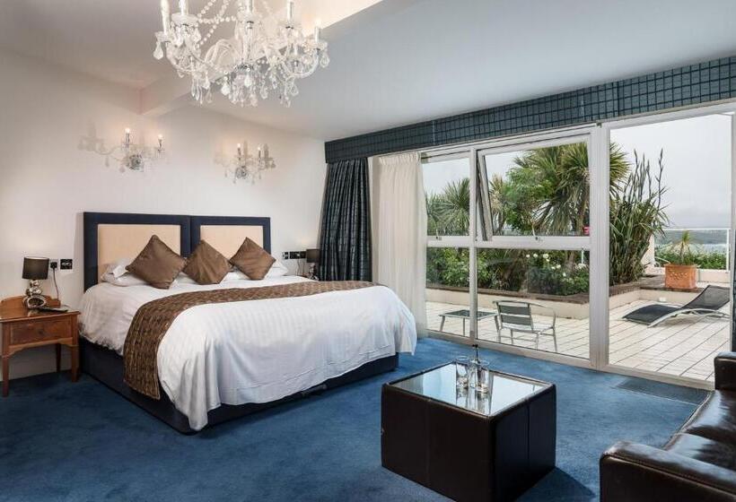 プールの見えるスーペリアルーム, Atlantic Hotel Newquay