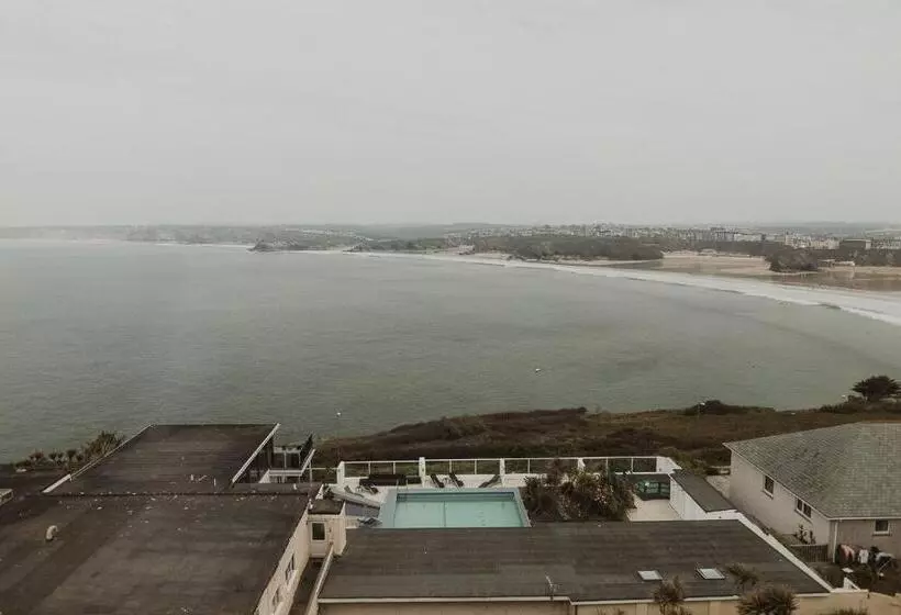 オーシャンビュースタンダードルームバルコニー付き, Atlantic Hotel Newquay