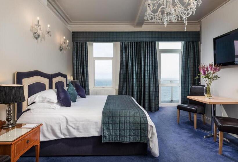 オーシャンビュースタンダードルームバルコニー付き, Atlantic Hotel Newquay