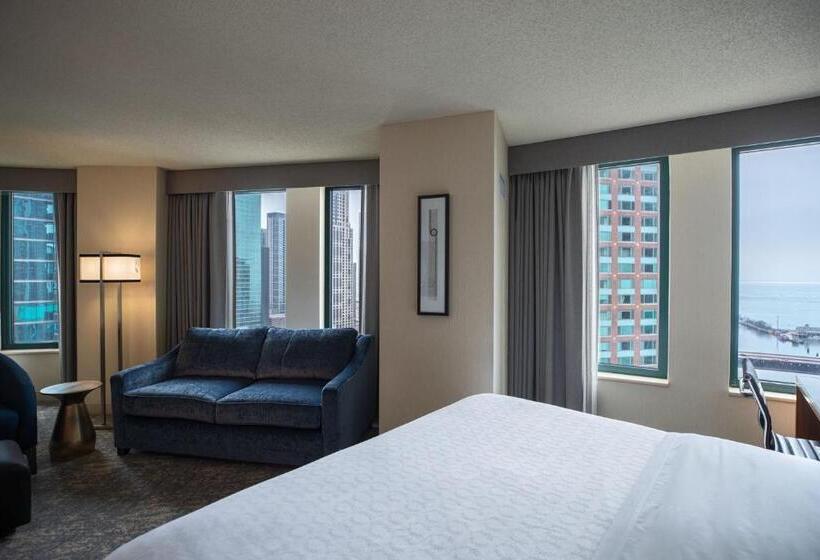 스탠다드 룸 킹사이즈 침대, Sheraton Grand Chicago Riverwalk