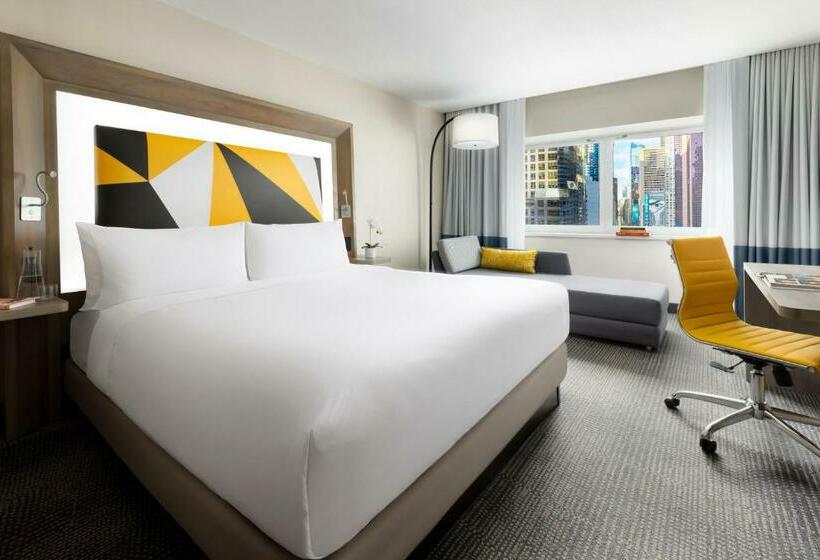 اتاق دلوکس با تخت کینگ و چشم‌انداز, M Social Hotel Times Square New York