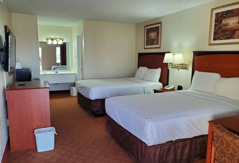 Номер Стандарт 2 Двуспальные Кровати, Motel 6 Shamrock, Tx