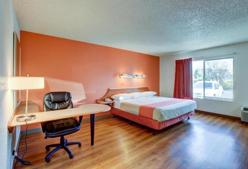 장애인을 위한 킹사이즈 침대 스탠다드 룸, Motel 6santa Ana, Ca  Irvine  Orange County Airport