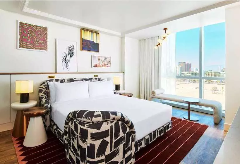 キングサイズベッドのスタンダードルーム, Virgin Hotels Las Vegas, Curio Collection by Hilton