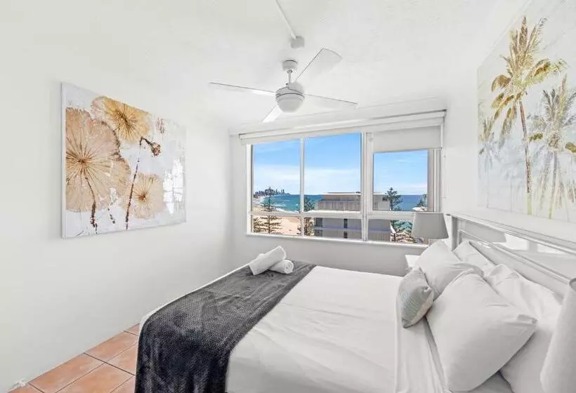 海の見える1ベッドルームアパートメント, Burleigh Beach Tower