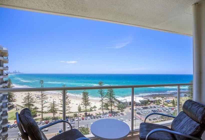 شقة غرفتين مطلة على البحر, Burleigh Beach Tower