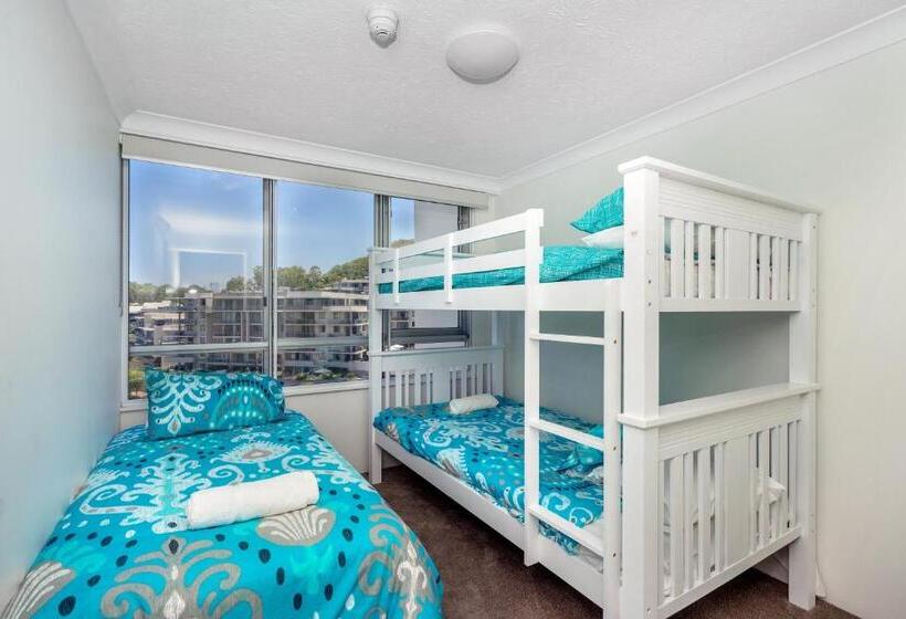 شقة غرفتين مطلة على البحر, Burleigh Beach Tower