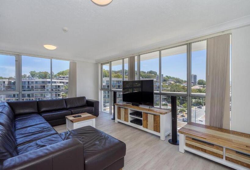 شقة غرفتين مطلة على البحر, Burleigh Beach Tower