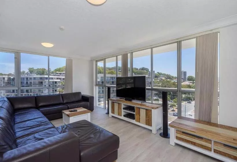 海の見える2ベッドルームアパートメント, Burleigh Beach Tower