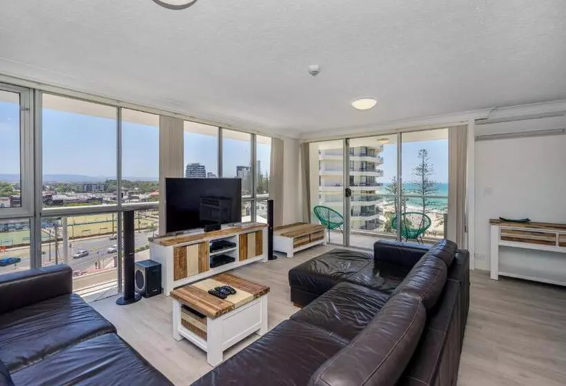 海の見える2ベッドルームアパートメント, Burleigh Beach Tower