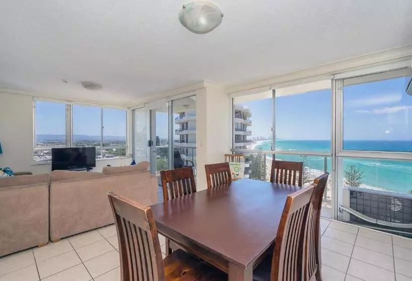 海の見える2ベッドルームアパートメント, Burleigh Beach Tower