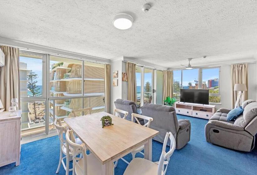 شقة إقتصادية غرفتين نوم, Burleigh Beach Tower