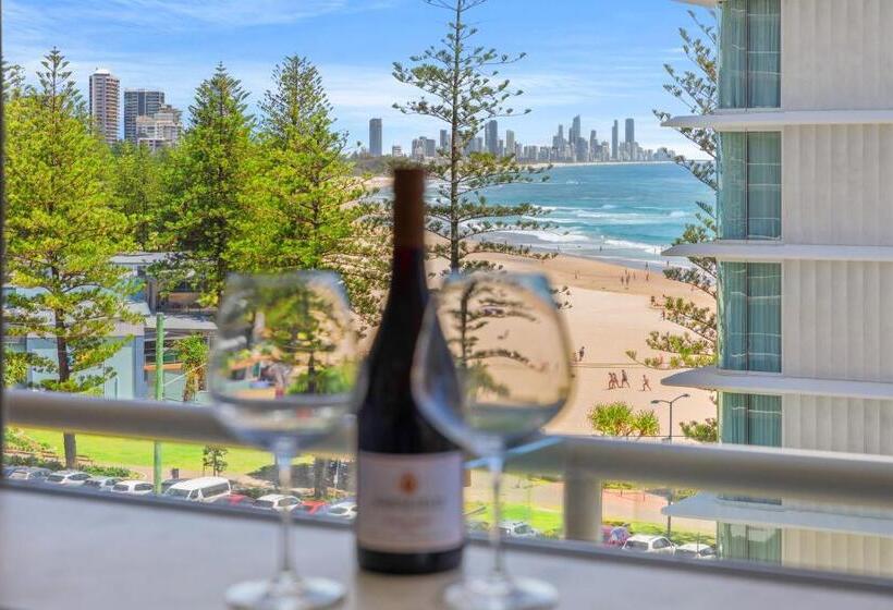 شقة ديلوكس غرفة نوم واحدة مطلة على البحر, Burleigh Beach Tower