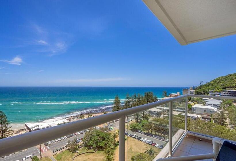 شقة غرفة واحدة مطلة على البحر, Burleigh Beach Tower