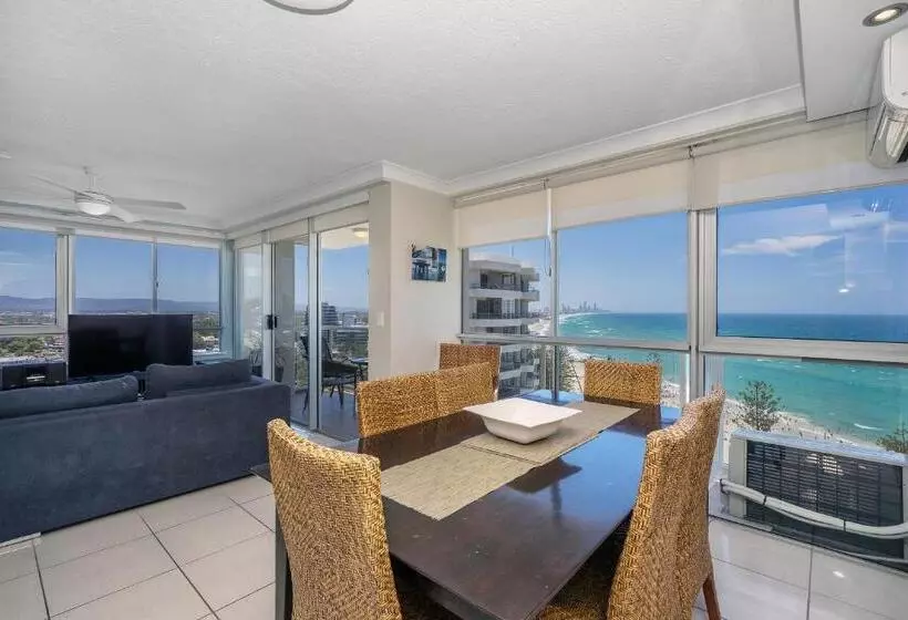 海の見える1ベッドルームアパートメント, Burleigh Beach Tower