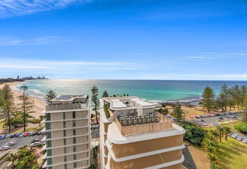 شقة غرفتين مطلة على البحر, Burleigh Beach Tower