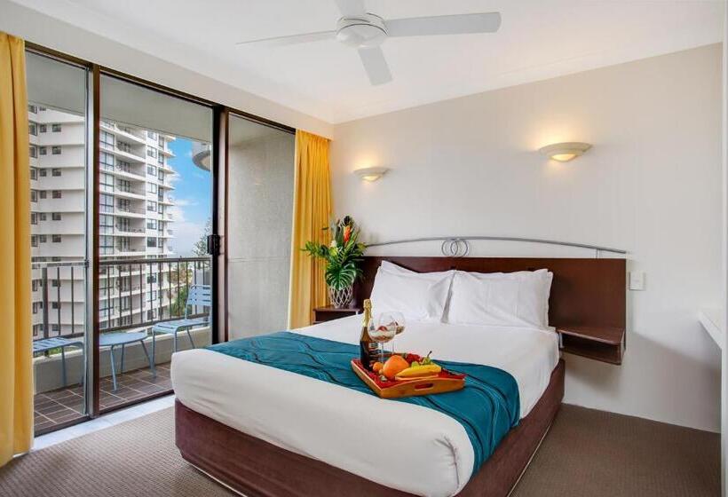 침실 2개 아파트, Pacific Resort Broadbeach