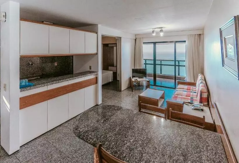 آپارتمان سوپریور 1 خوابه با چشم‌انداز دریا, Iracema Residence Hotel Flat