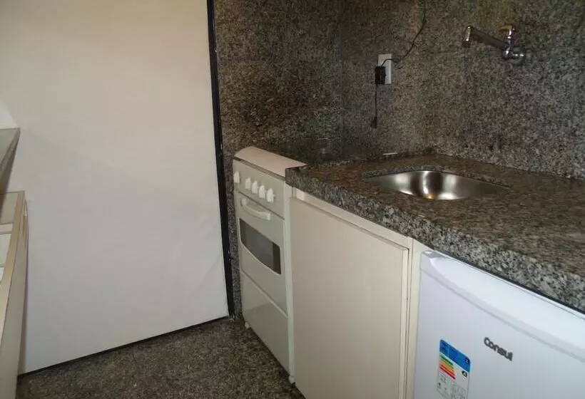 آپارتمان 1 خوابه با چشم‌انداز جانبی دریا, Iracema Residence Hotel Flat