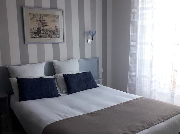 标准间侧面带海景, Hôtel The Originals Miramar, Royan Pontaillac