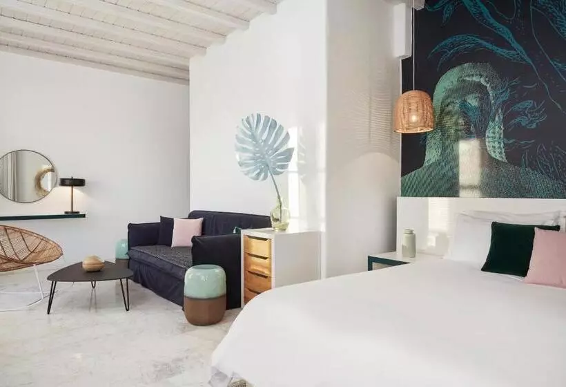 اتاق لوکس با چشمانداز دریا, Kouros Hotel & Suites
