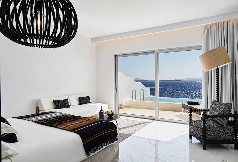 침실 2개 빌라 바다 전망, Kouros Hotel & Suites