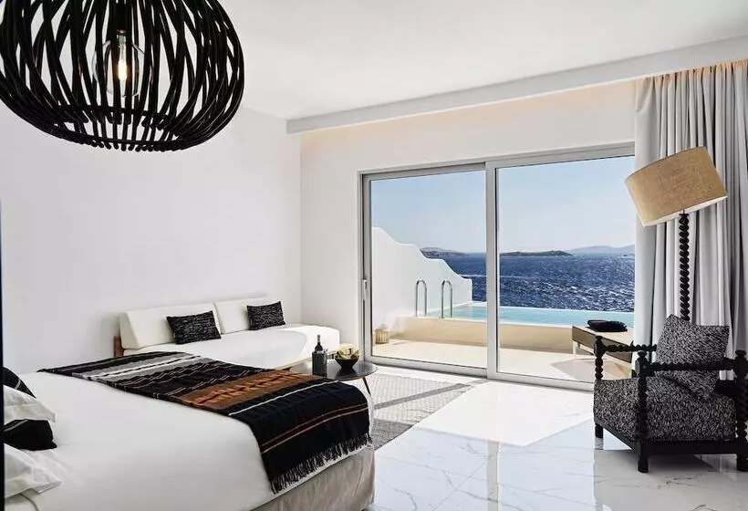 ویلای 2 خوابه با چشمانداز دریا, Kouros Hotel & Suites