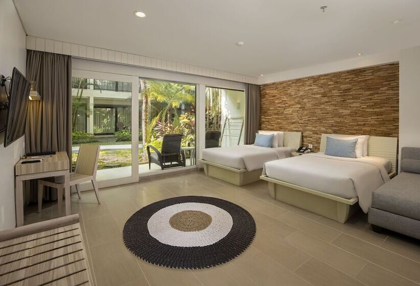חדר דלוקס עם מרפסת טרסה, Away Bali Legian Camakila Resort