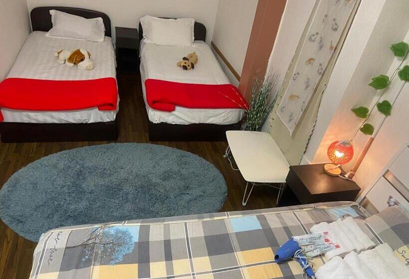 غرفة عائلية حمام مشترك, Yoshidoku Inn   Domome1吉德旅館1ドーム前近usj 直达難波4分心斋桥6分关西機場