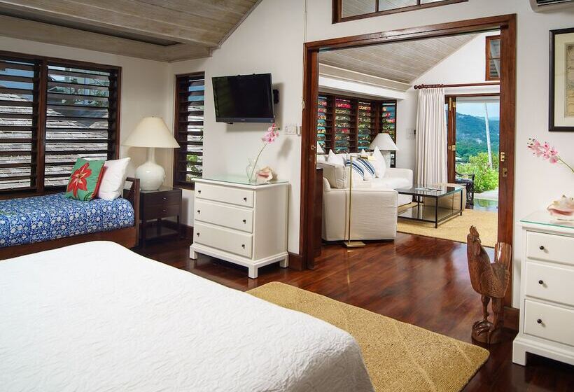 ویلای یک اتاق خوابه با استخر شنا, Round Hill Hotel & Villas