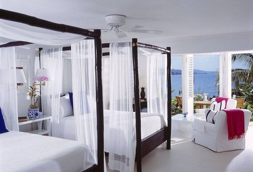 اتاق پرمیوم با چشمانداز دریا, Round Hill Hotel & Villas