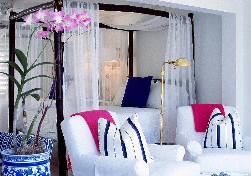 اتاق استاندارد با بالکن و چشمانداز دریا, Round Hill Hotel & Villas