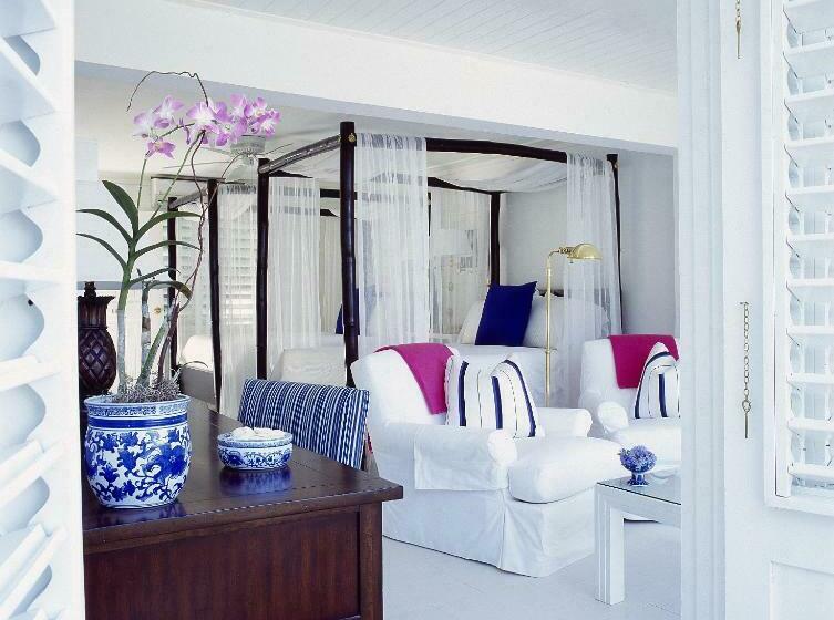 اتاق استاندارد با بالکن و چشمانداز دریا, Round Hill Hotel & Villas