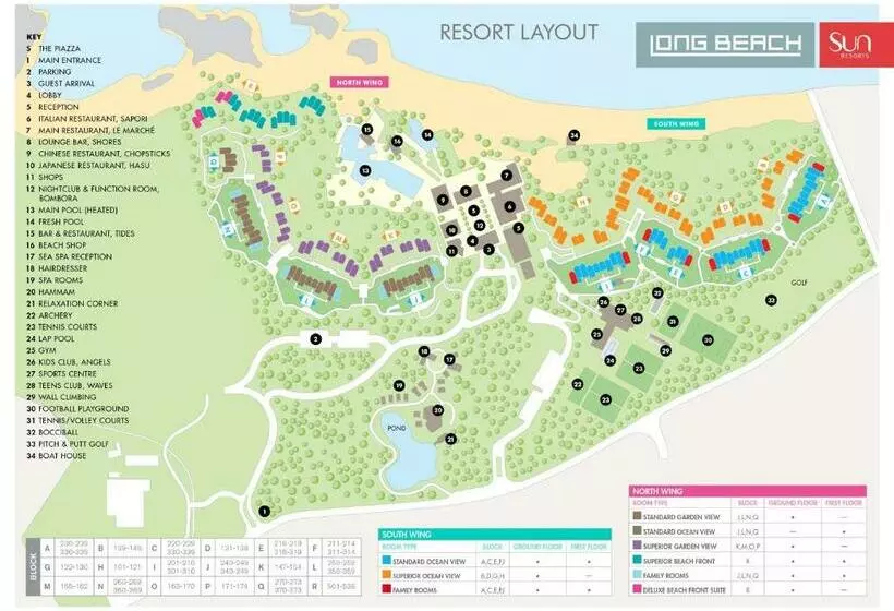 سوییت اجرایی, Long Beach Mauritius