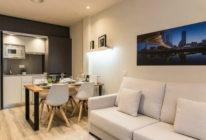 テラス付きスタンダードワンルーム, Bilbao City Center by Abba Suites
