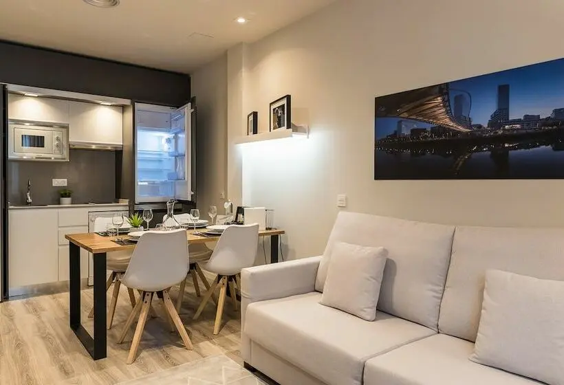 テラス付きスタンダードワンルーム, Bilbao City Center by Abba Suites