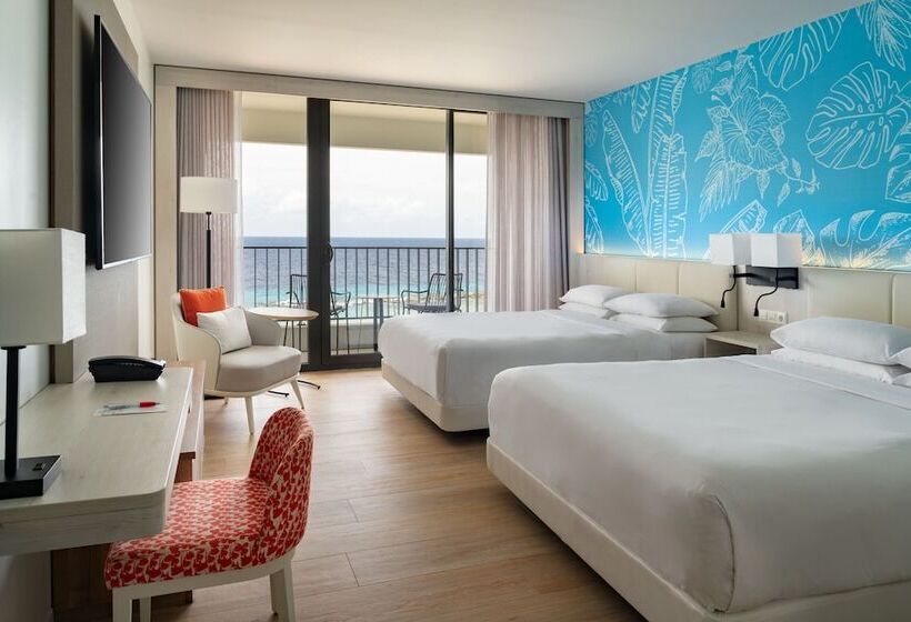 اتاق استاندارد با تخت دوبل و چشمانداز, Curaçao Marriott Beach Resort