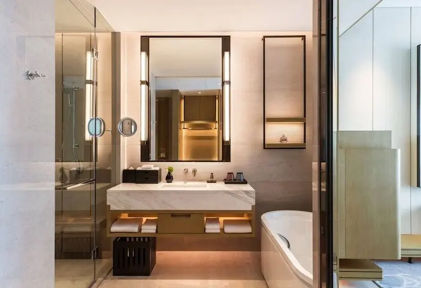 ２ダブルベッドのスタンダードルーム, Suzhou Marriott Hotel Taihu Lake