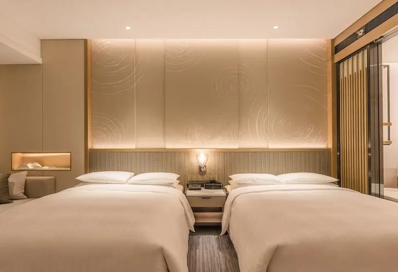２ダブルベッドのスタンダードルーム, Suzhou Marriott Hotel Taihu Lake