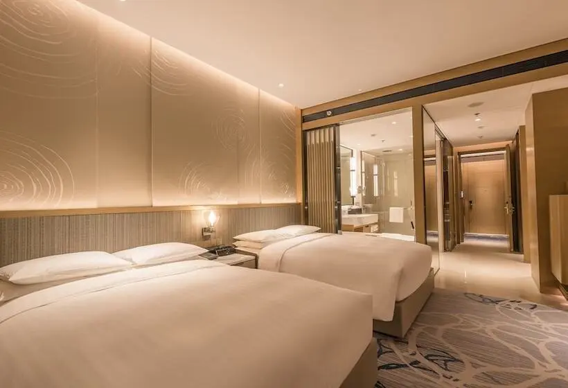 ２ダブルベッドのスタンダードルーム, Suzhou Marriott Hotel Taihu Lake