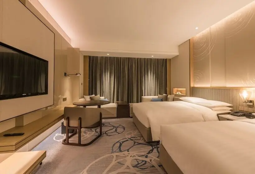 ２ダブルベッドのスタンダードルーム, Suzhou Marriott Hotel Taihu Lake
