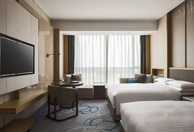 ２ダブルベッドのスタンダードルーム, Suzhou Marriott Hotel Taihu Lake