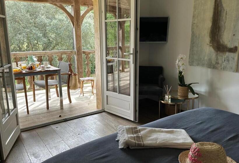 스탠다드 발코니 룸 바다 전망, Le Clos Des Sept Palmiers