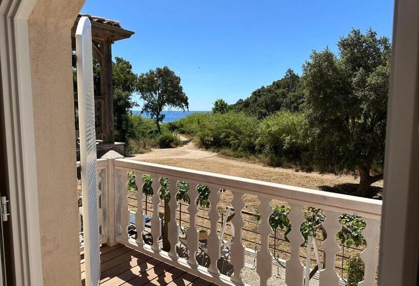 발코니가 있는 바다 전망 수피리어 룸, Le Clos Des Sept Palmiers