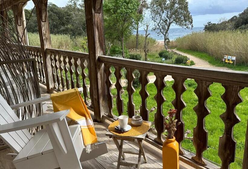 스탠다드 발코니 룸 바다 전망, Le Clos Des Sept Palmiers