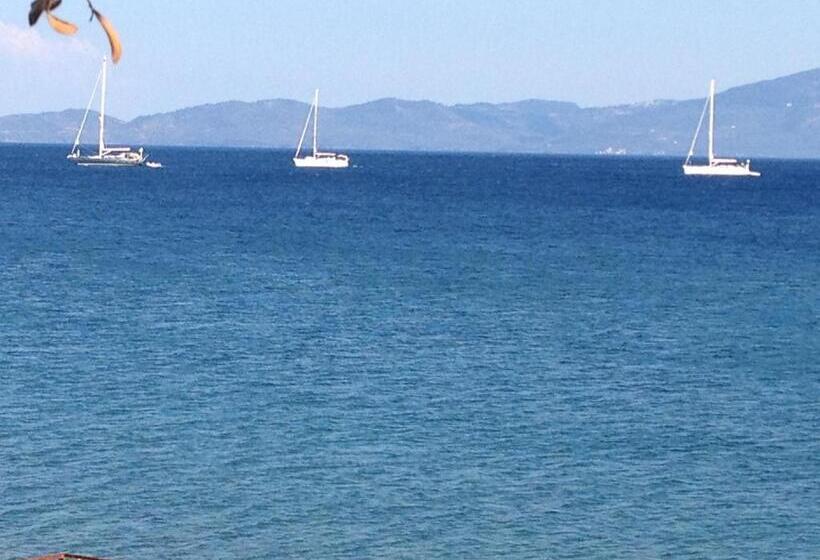 غرفة قياسية مطلّة علي البحر مزوَّدة بشُرفة, Assos Nazan Motel Restoran Beach