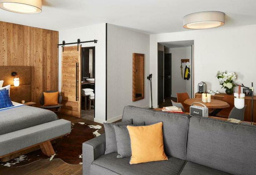 סוויטת סופריור, Ecrin Blanc Resort Courchevel   Aquapark