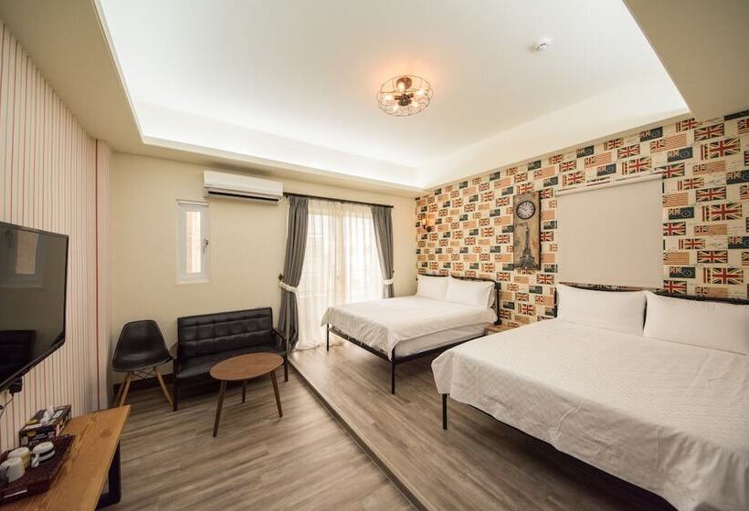 اتاق استاندارد چهار تخته, 台東市區 森白屋 六人 八人 十二人 包棟民宿