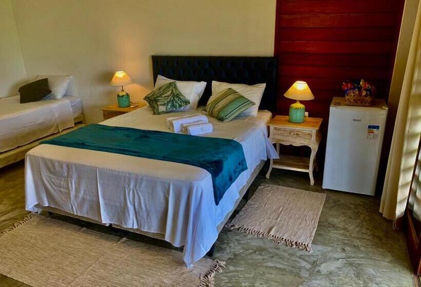 غرفة عائلية مطلّة علي البحر, Vila Ybytu Eco Resort